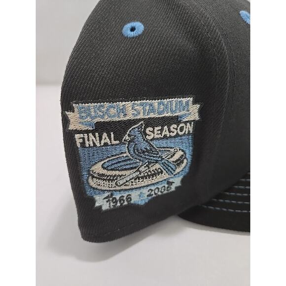 ST LOUIS CARDINALS 40TH YEARS PATCH HAT NEW ERA 59FIFTY BEER PACK Size 8 - Picture 4 of 11